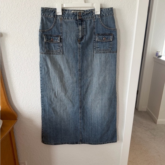 Old Navy Dresses & Skirts - Vintage Old Navy Denim Maxi Skirt - Blue